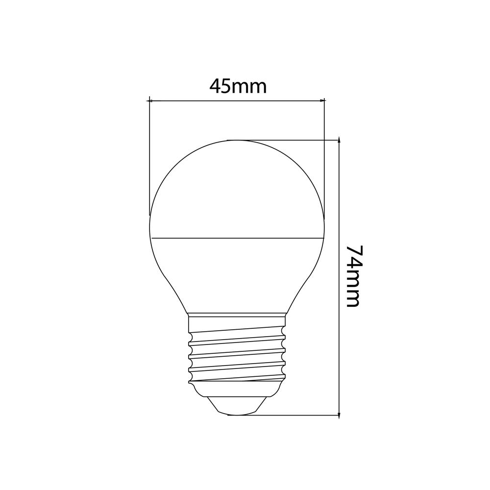 หลอด LED LUMAX ECO BULB B45 3 วัตต์ E27 DAYLIGHT