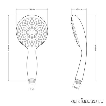 ฝักบัวสายอ่อนครบชุด WSP WSP-311 สีโครม_1