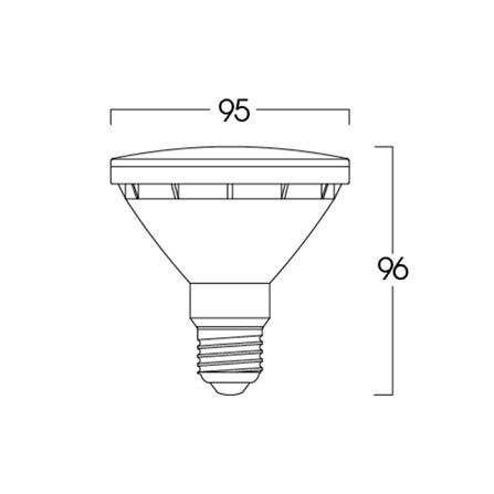 หลอด LED LUMAX PAR30 IP65 9 วัตต์ WARM WHITE E27_5