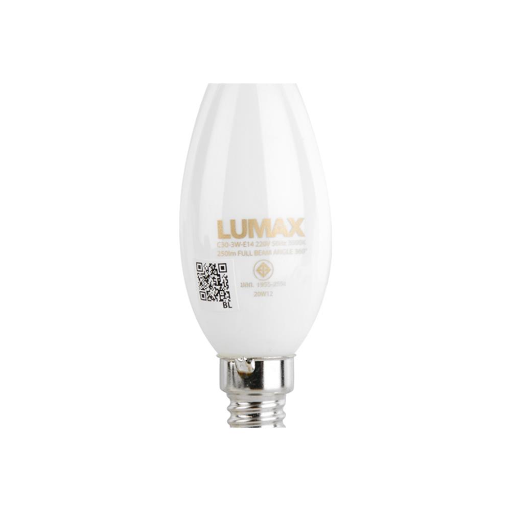 หลอด LED LUMAX C30 FULL BEAM 3 วัตต์ E14 WARMWHITE