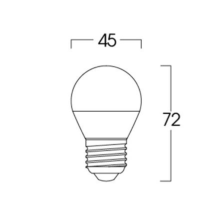 หลอด LED LUMAX B45 Full Beam 3 วัตต์ DAYLIGHT E27_3