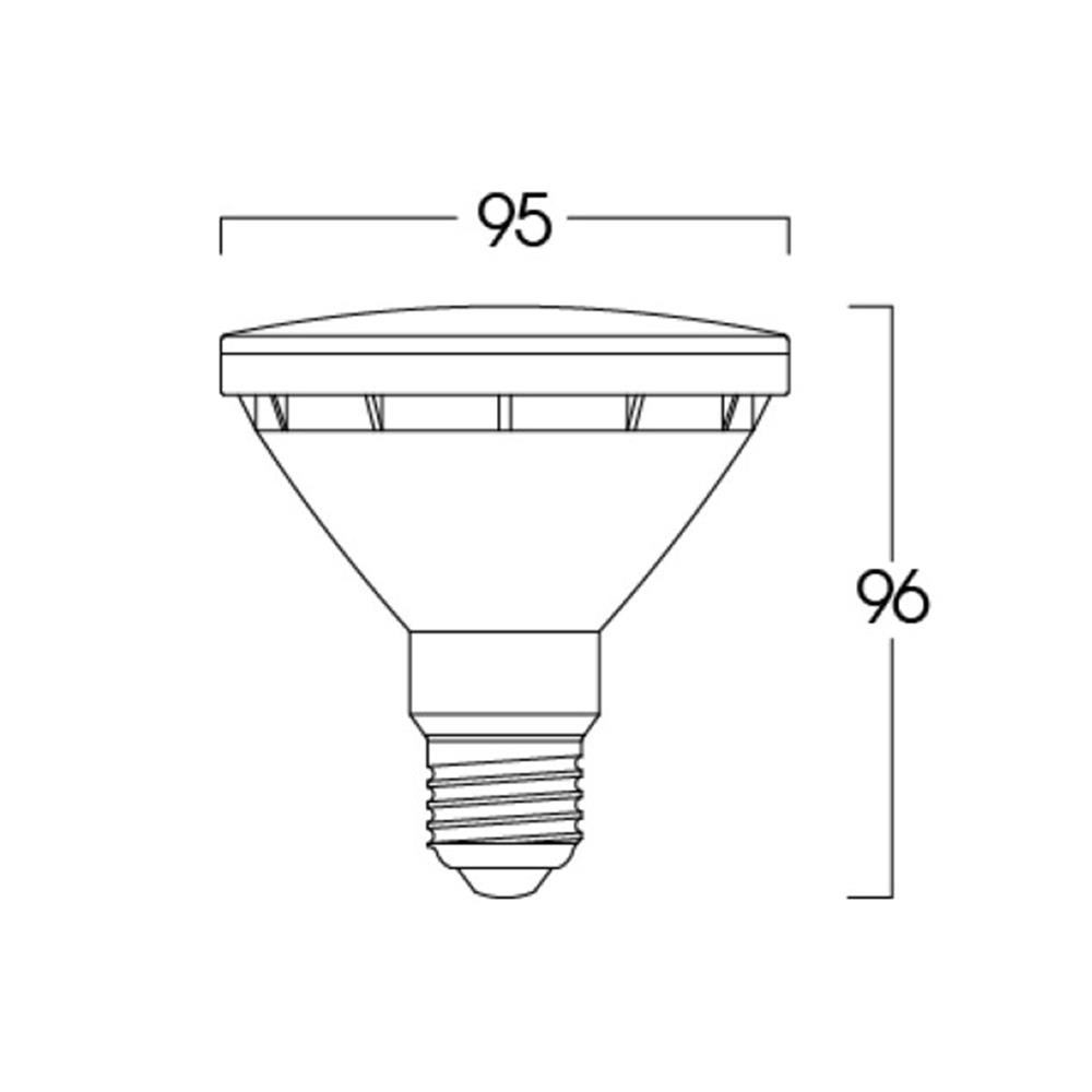หลอด LED LUMAX PAR30 IP65 9 วัตต์ DAYLIGHT E27 สีขาว