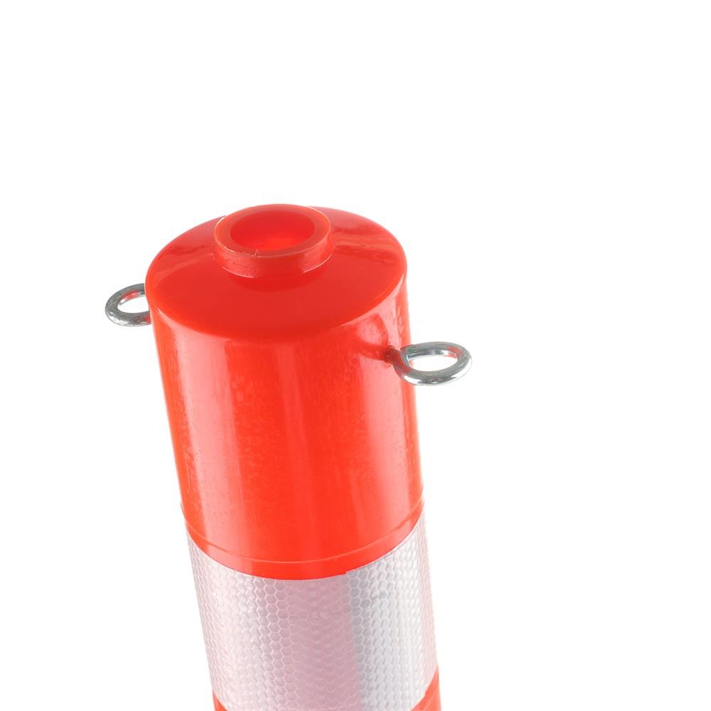 เสาจราจรมีตะขอและแถบสะท้อนแสง สีเงิน RIGHT 75 ซม.