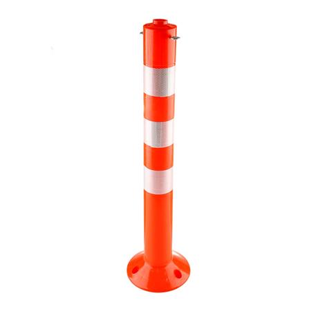 เสาจราจรมีตะขอและแถบสะท้อนแสง สีเงิน RIGHT 75 ซม._1