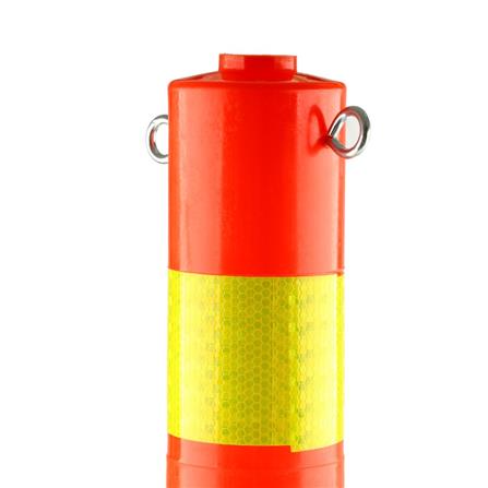 เสาจราจรมีตะขอและแถบสะท้อนแสง สีเหลือง RIGHT 75 ซม._2