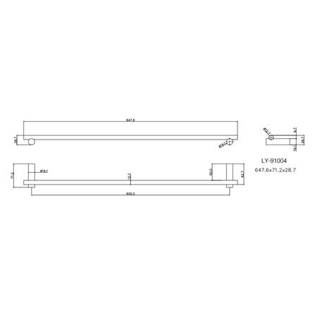 ราวแขวนผ้า PRIME LY-91004 สเตนเลส_2
