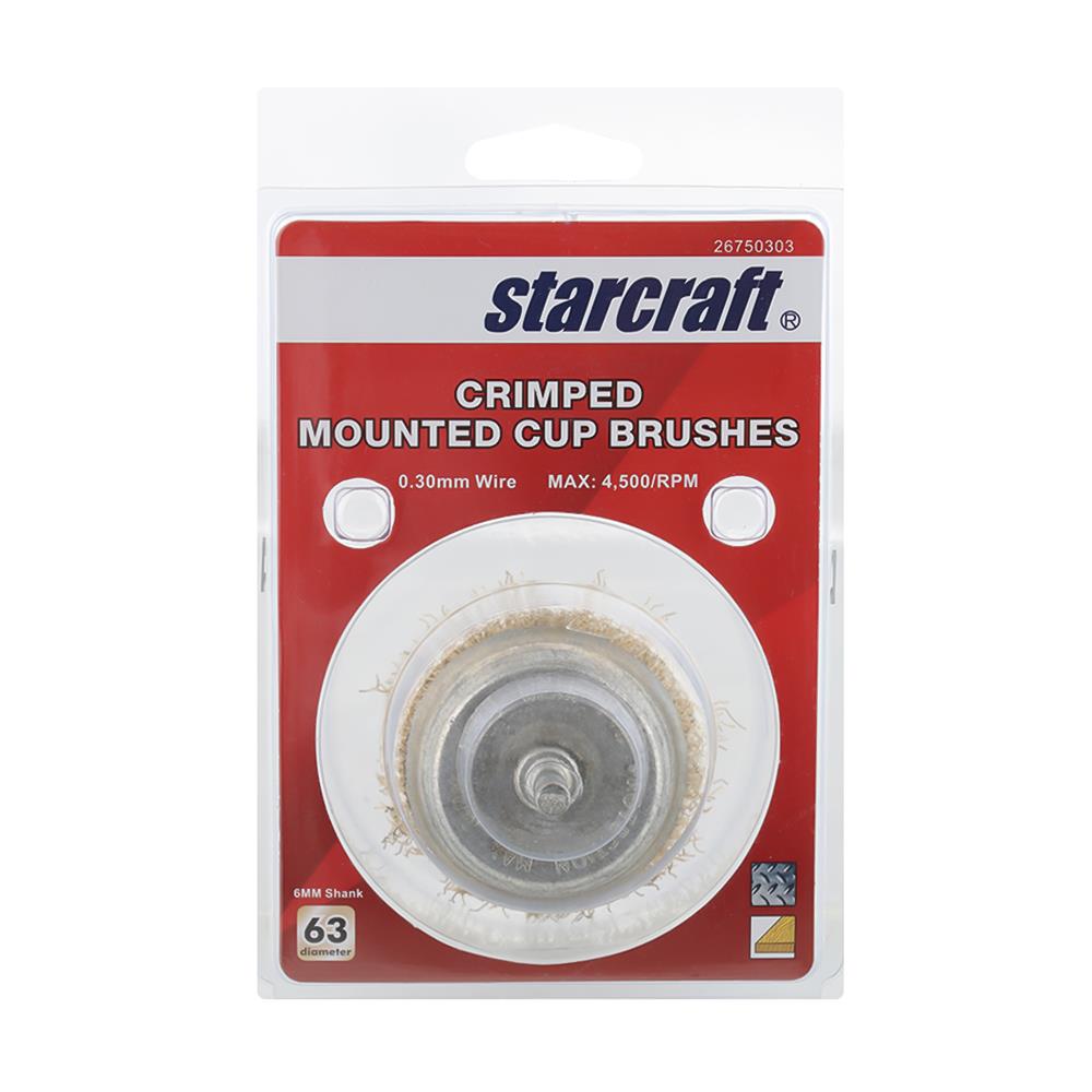 แปรงลวดรูปถ้วยขัดเหล็ก STARCRAFT 63x20MM