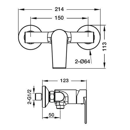 ก๊อกผสมยืนอาบ HAFELE 495.61.077_3