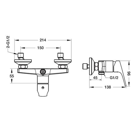 ก๊อกผสมยืนอาบ HAFELE 495.61.079_1
