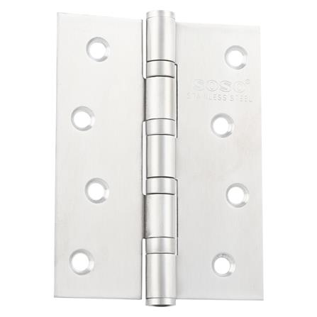 บานพับ 4X3 นิ้ว X 1.8 มม. SOSO 4318 สีสเตนเลส (แพ็ก 4 ชิ้น)_0