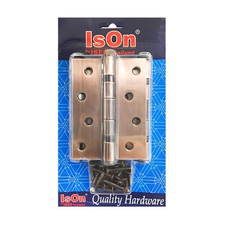 บานพับ 4x3 นิ้ว x 2 มม. ISON NO.511413 สีทองแดงรมดำ (แพ็ก 3 ชิ้น) 1 แถม 1_1