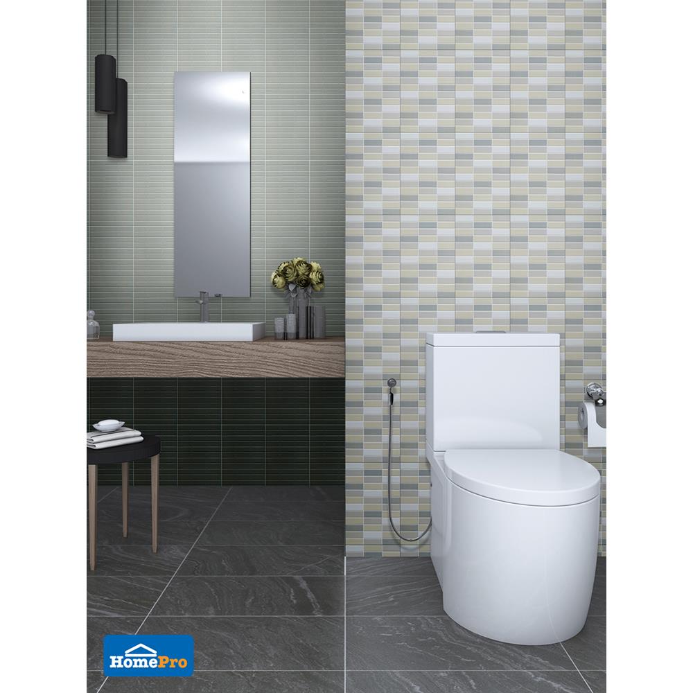 กระเบื้องผนัง 8x12 นิ้ว COTTO บริคก้า โมเดิร์น เทา PM 1M2