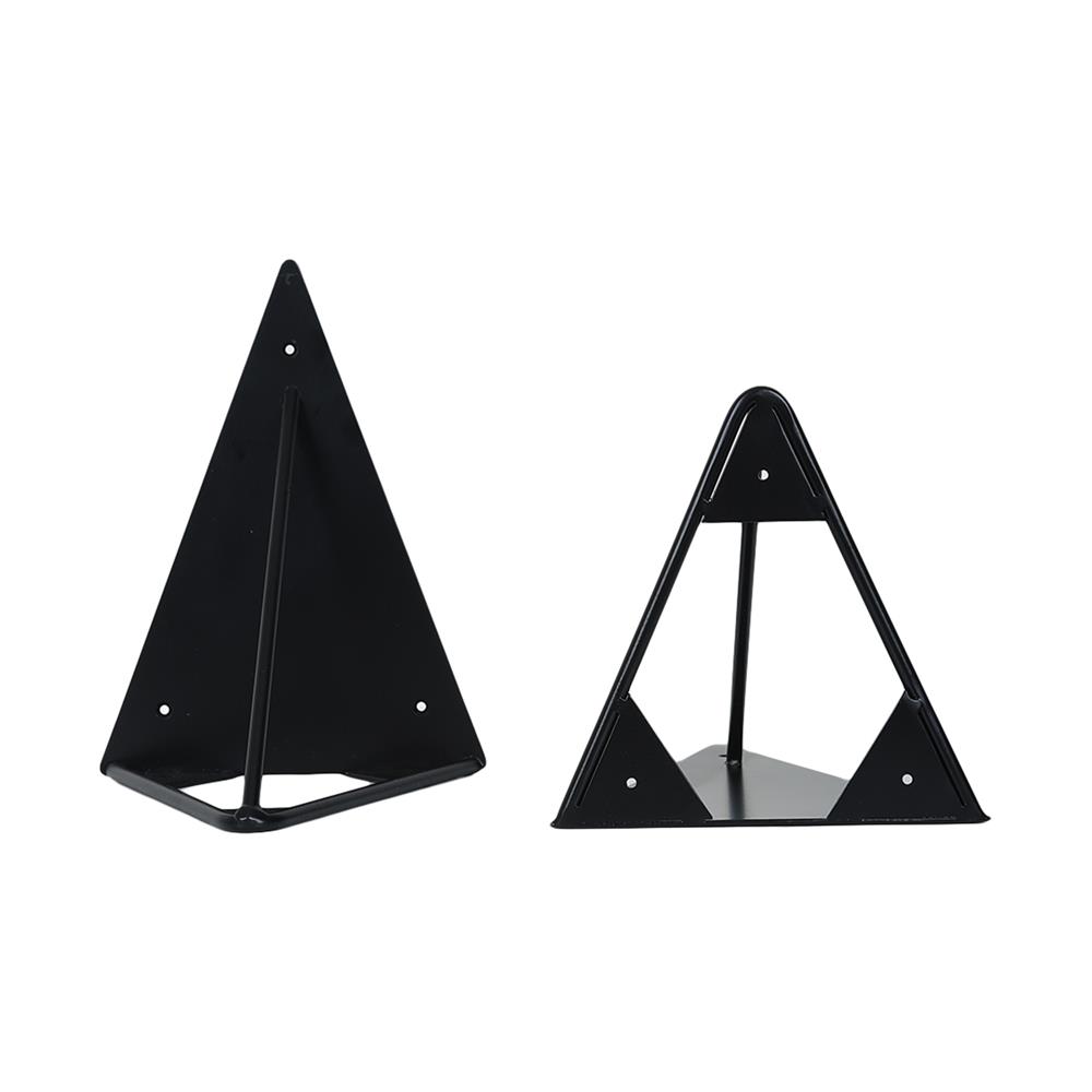 แขนรับชั้นเหล็กสามเหลี่ยม STACKO 15x20x15 ซม. สีดำด้าน