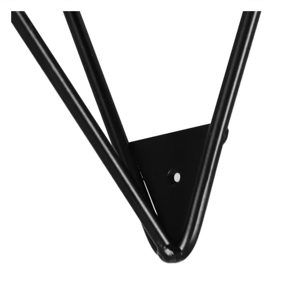 แขนรับชั้นเหล็กสามเหลี่ยม STACKO 15x20x15 ซม. สีดำด้าน