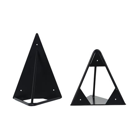 แขนรับชั้นเหล็กสามเหลี่ยม STACKO 15x20x15 ซม. สีดำด้าน_1