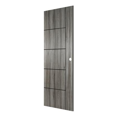 ประตูภายใน AZLE LT-06 80X200 ซม. สี DARK GREY เจาะลูกบิด_1