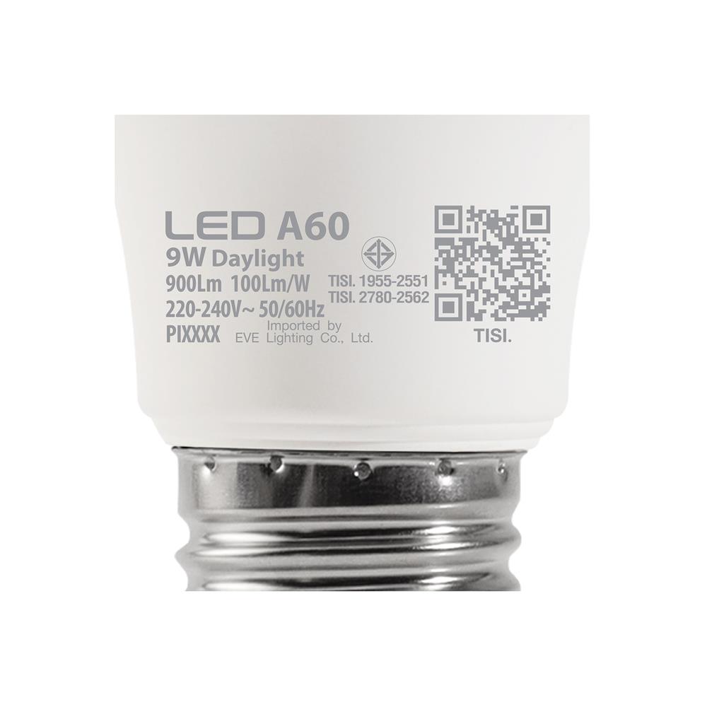หลอด LED EVE A60 SUPER SAVE 9 วัตต์ DAYLIGHT E27