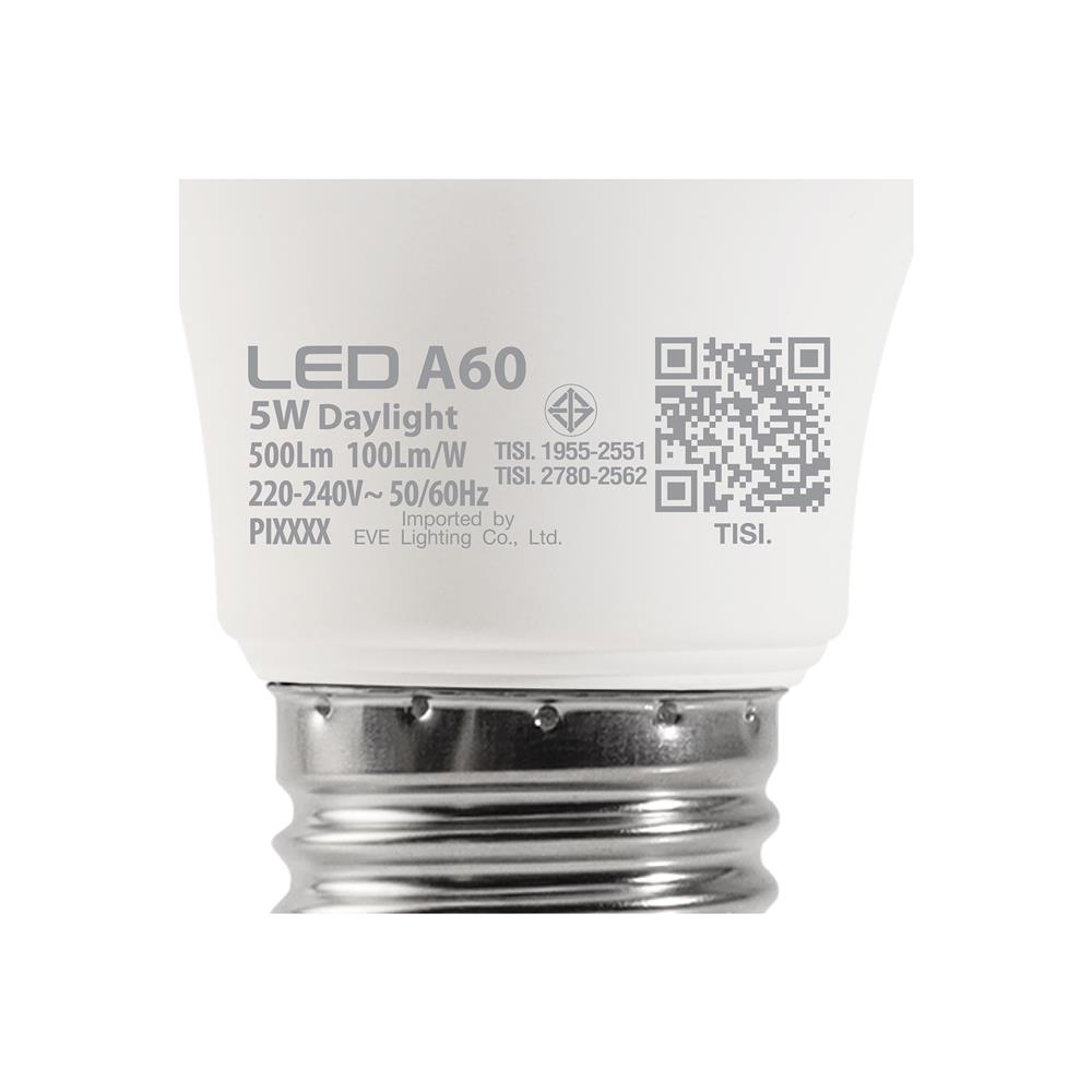 หลอด LED EVE A60 SUPER SAVE 5 วัตต์ DAYLIGHT E27