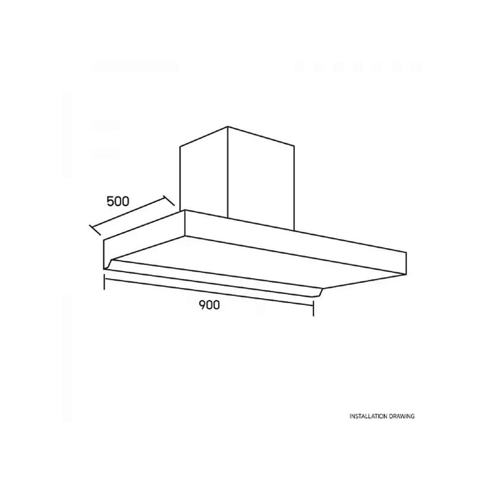 เครื่องดูดควันกระโจม TECNOPLUS 90-N3 90 ซม.