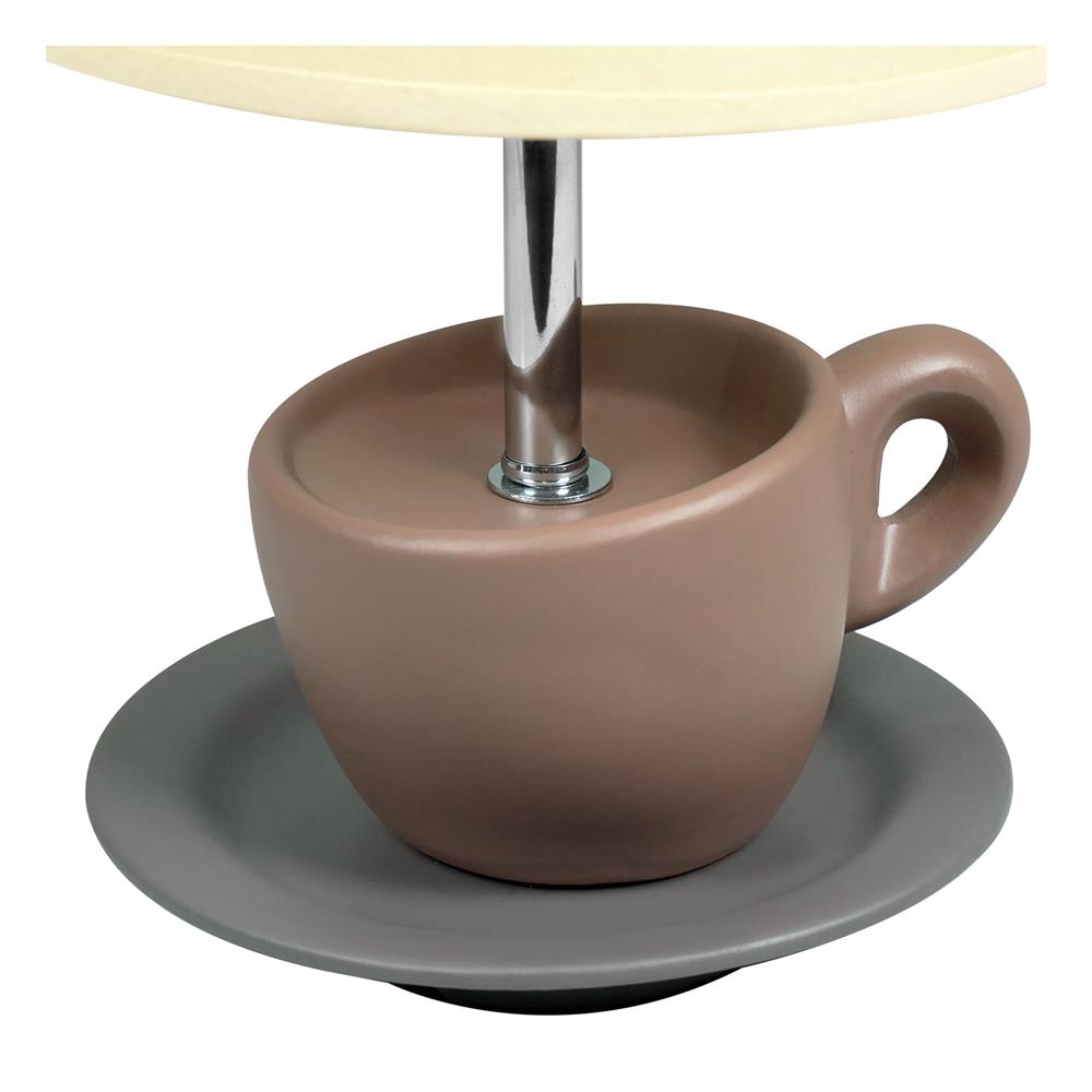 ไฟตั้งโต๊ะ CARINI D1-69 BR ผ้า/เซรามิก ร่วมสมัย สีน้ำตาล