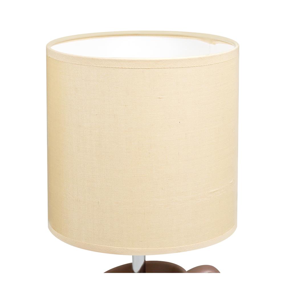 ไฟตั้งโต๊ะ CARINI D1-69 BR ผ้า/เซรามิก ร่วมสมัย สีน้ำตาล