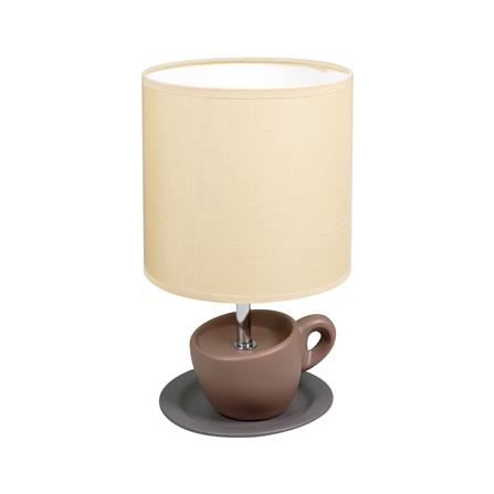 ไฟตั้งโต๊ะ CARINI D1-69 BR ผ้า/เซรามิก ร่วมสมัย สีน้ำตาล