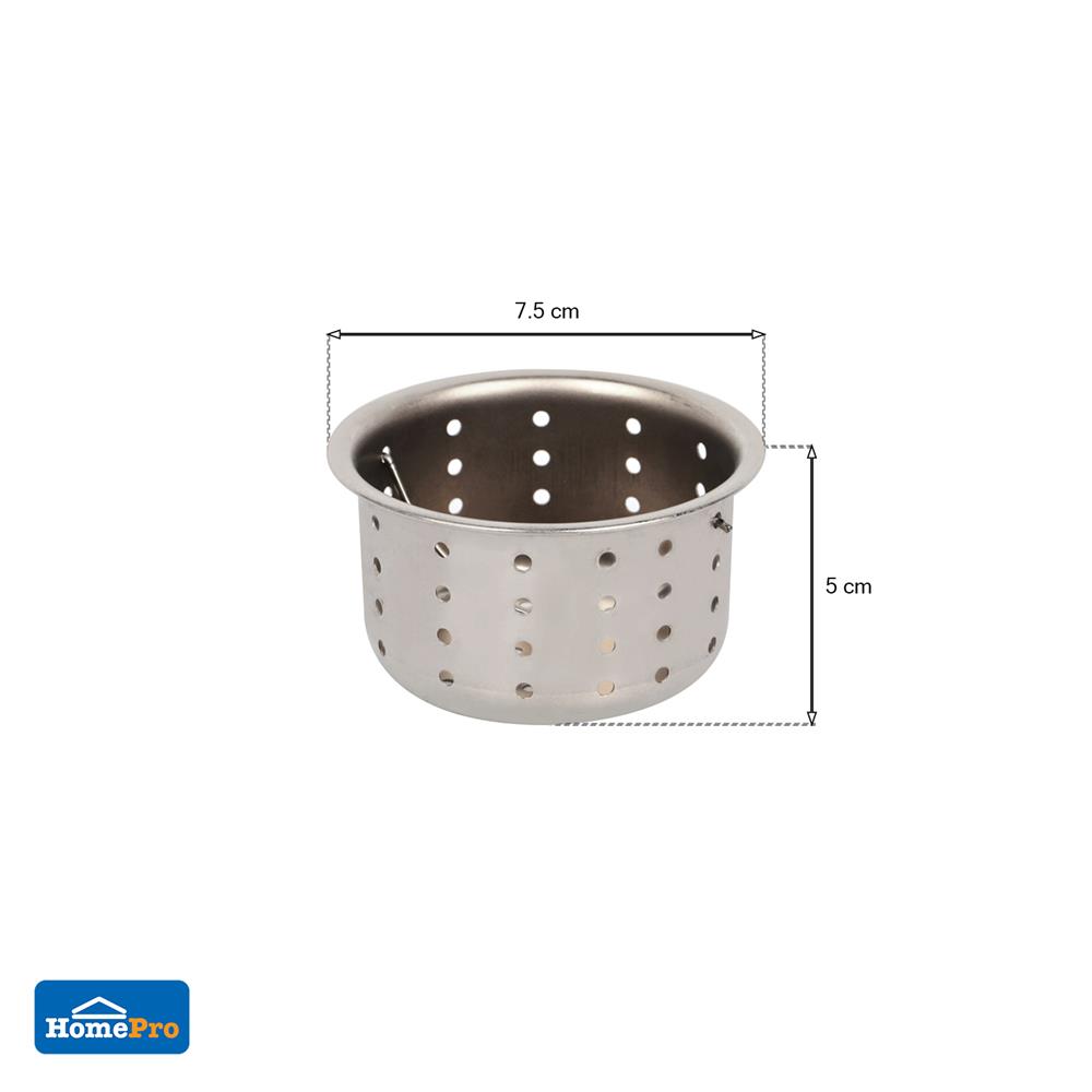 ตะกร้ากรองเศษอาหาร PARNO AP-FT-03-201 สเตนเลส