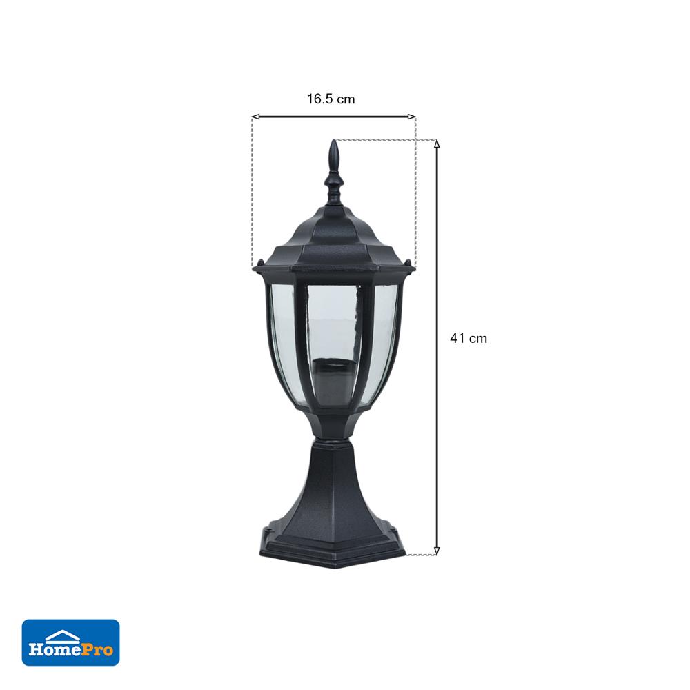 ไฟหัวเสา CARINI 5018S/N สีดำ