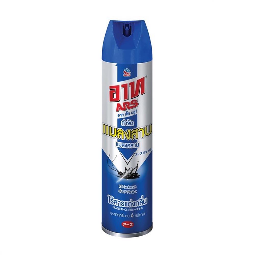 สเปรย์กำจัดแมลงสาบและแมลงคลาน ARS JET BLUE1 600 มล. ไร้สารแต่งกลิ่น