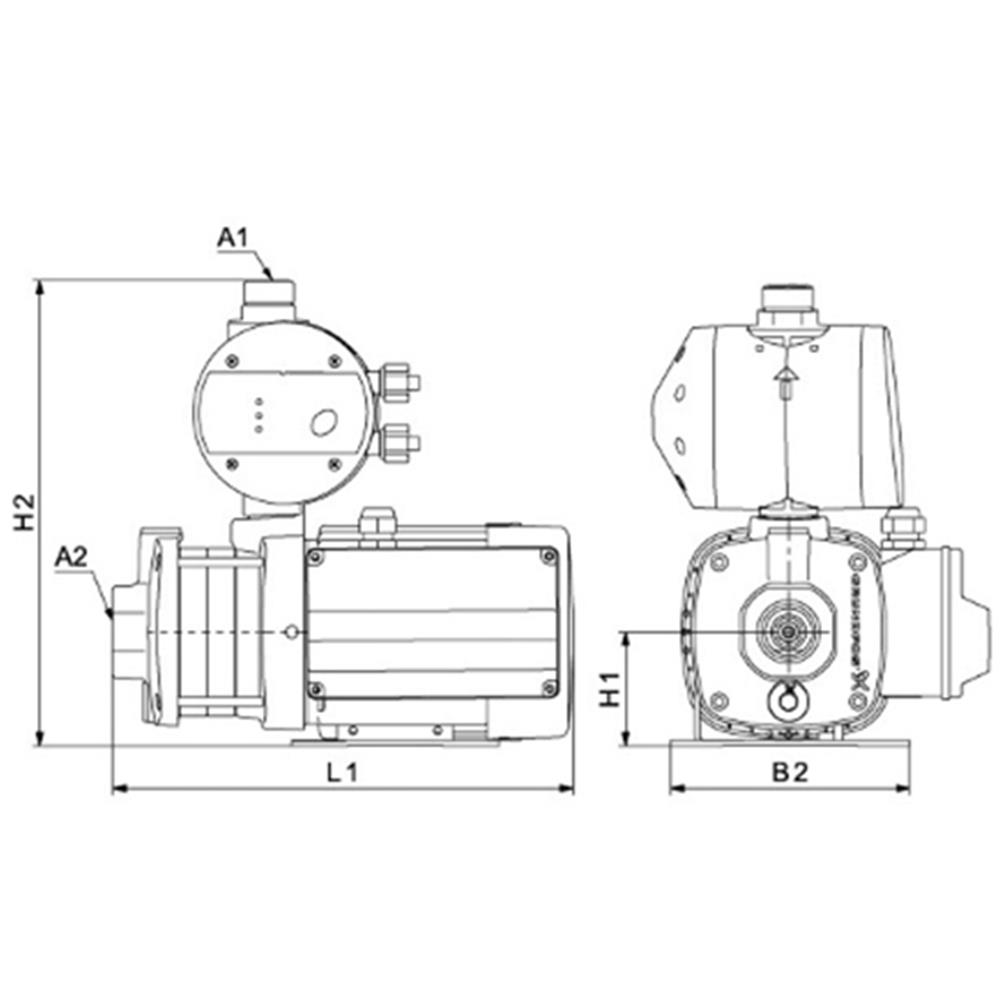 ปั๊มอัตโนมัติ GRUNDFOS CMB5-37PM1 670 วัตต์