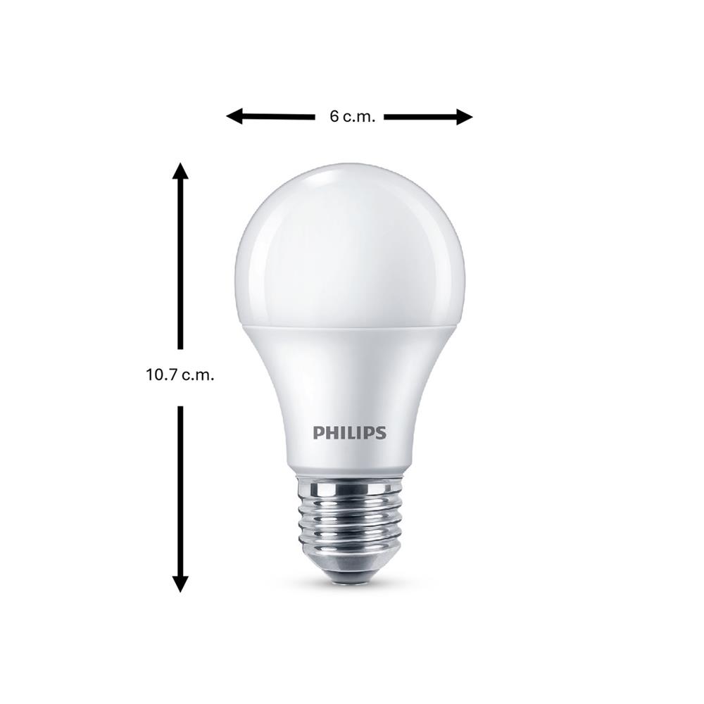 หลอด LED PHILIPS A60 ESSENTIAL 9 วัตต์ DAYLIGHT E27 (แพ็ก 2 ชิ้น)