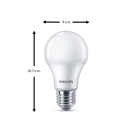 หลอด LED PHILIPS A60 ESSENTIAL 9 วัตต์ DAYLIGHT E27 (แพ็ก 2 ชิ้น)_3