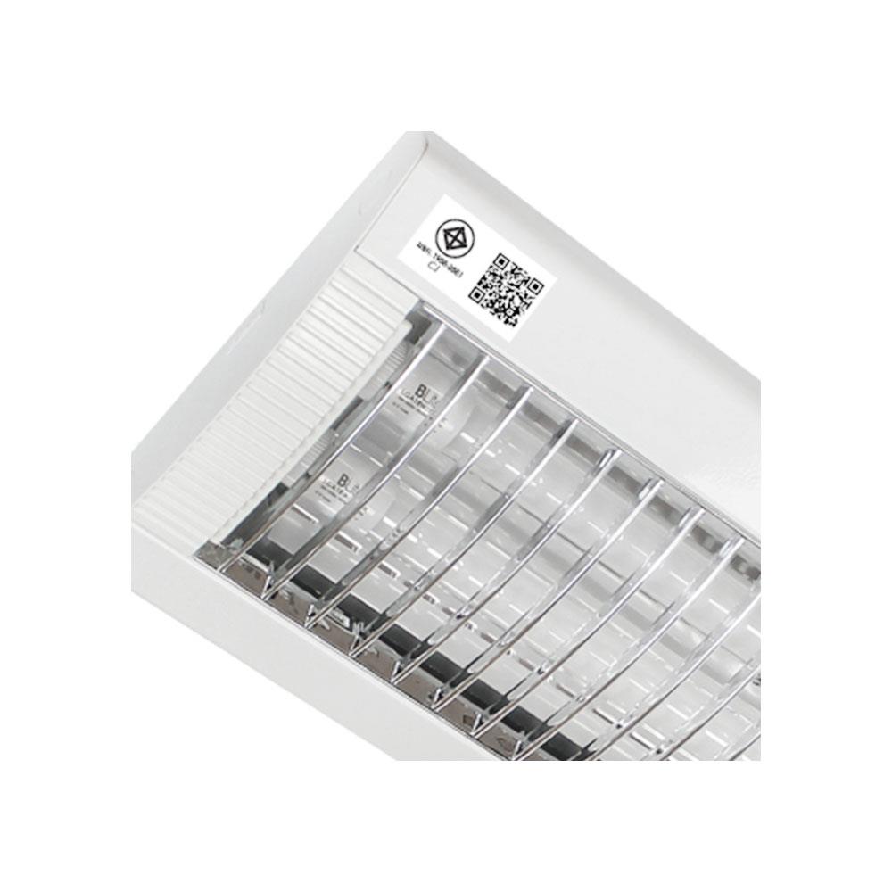 LED PARABOLIC TROFFER BEC RADIUM-LGA2186 2X18W DAYLIGHT BLUE