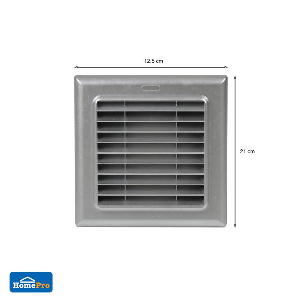 หน้ากากกันแมลงแบบตะแกรง PARNO 12.5 ซม. สีเงิน