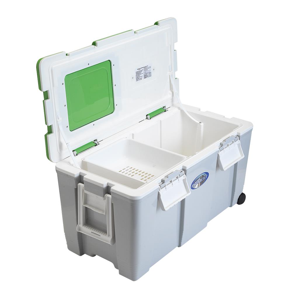 ถังแช่อเนกประสงค์ WELL WARE AG750 75 ลิตร สีเขียว/เทา