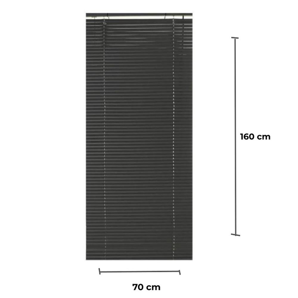 มู่ลี่ ไวนิล HOME LIVING STYLE 70X160 ซม. สีเทาเข้ม