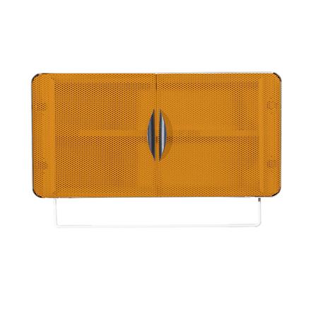 ตู้เหล็กบานเปิดทึบ KIOSK PW-02 OG สีขาว/ส้ม_1