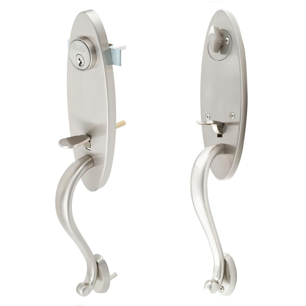 มือจับประตูใหญ่ SOLEX 695 สีสเตนเลส