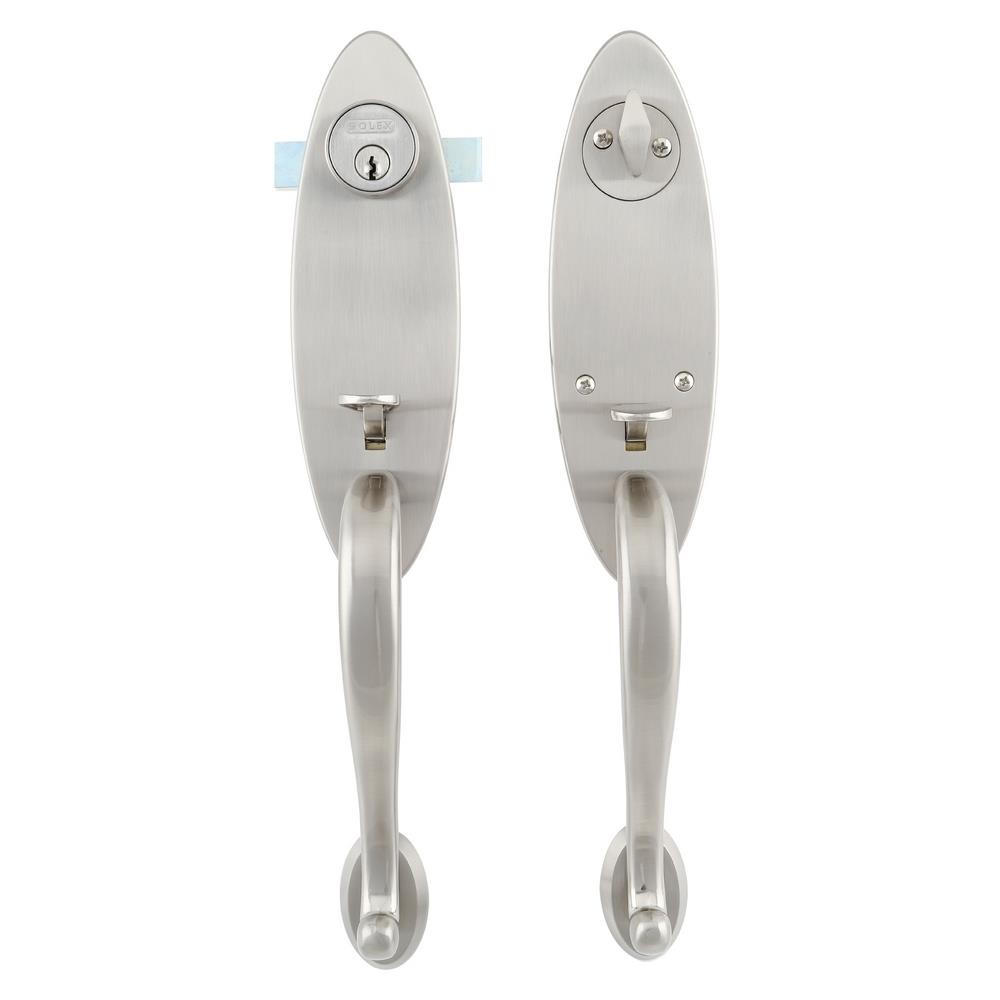 มือจับประตูใหญ่ SOLEX 695 สีสเตนเลส