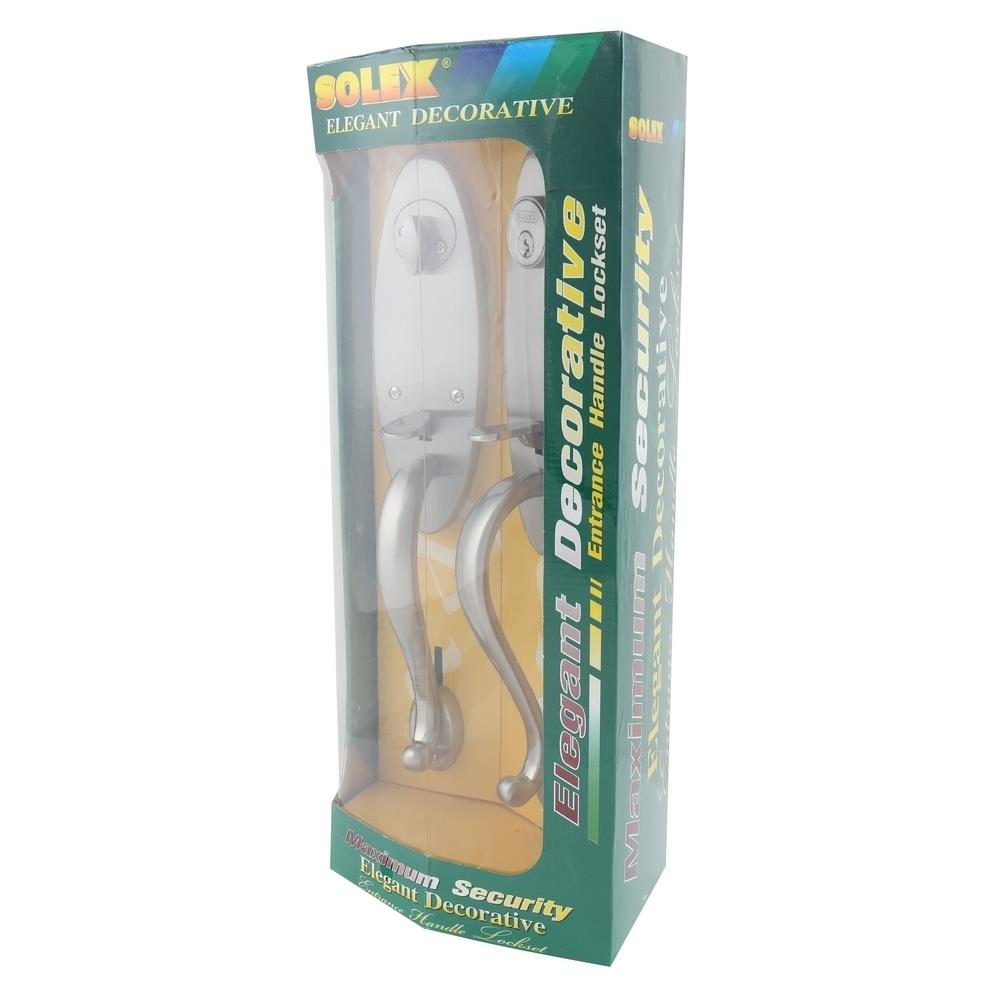 มือจับประตูใหญ่ SOLEX 695 สีสเตนเลส