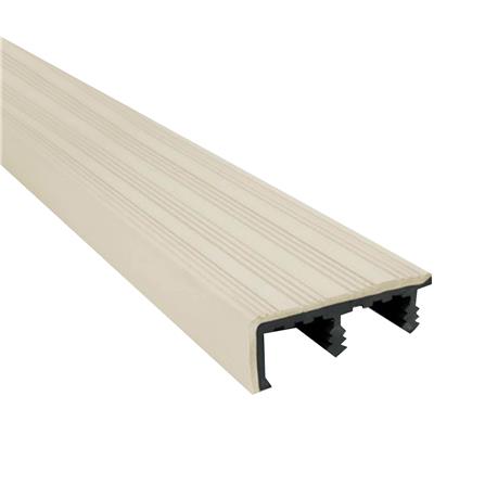 จมูกบันได PVC จระเข้ ไมโครแบน 2.4 เมตร สีครีม_0