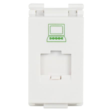 เต้ารับคอมพิวเตอร์ HACO CAT5E W8201PC สีขาว