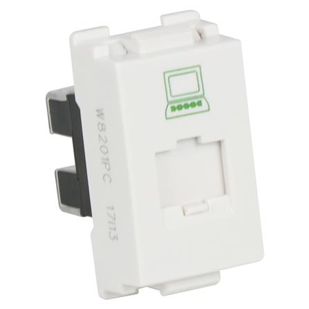 เต้ารับคอมพิวเตอร์ HACO CAT5E W8201PC สีขาว_1