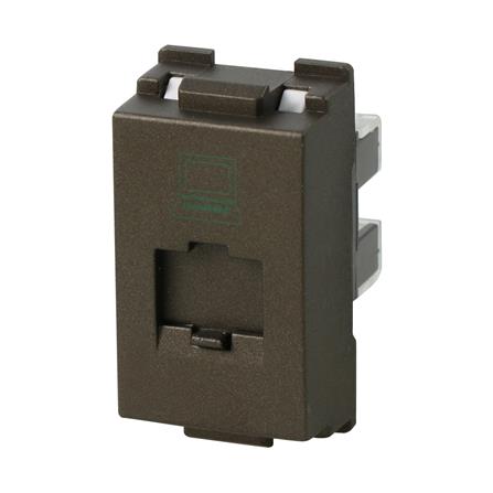 เต้ารับคอมพิวเตอร์ HACO CAT5E W8201PC-ST สีแม็ทแบล็ค_1