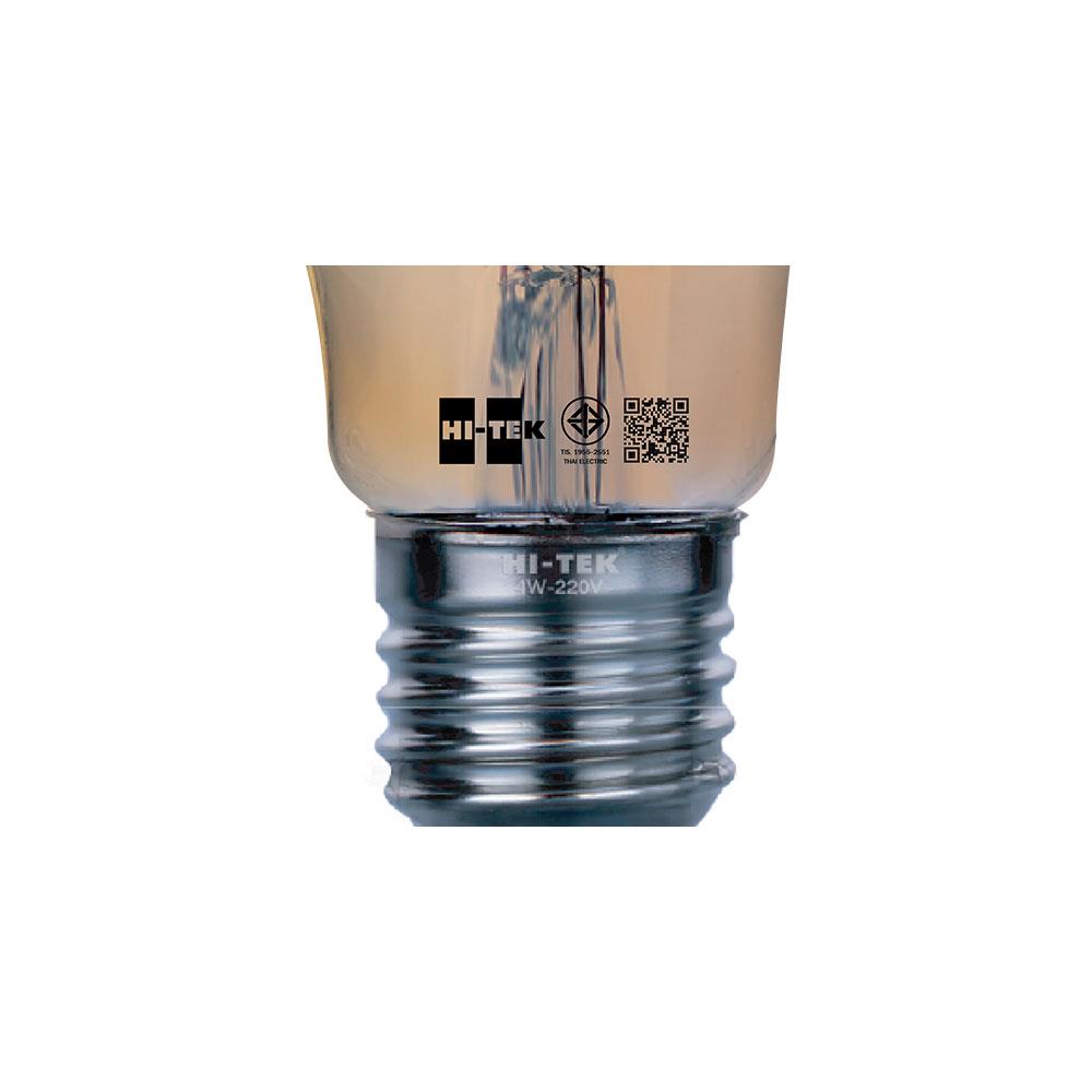 หลอด LED HI-TEK FILAMENT A60 AMB 4 วัตต์ WARMWHITE E27
