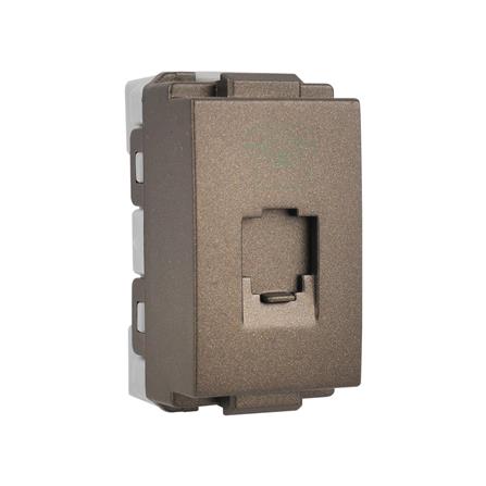 เต้ารับโทรศัพท์ HACO TJ-W8201TU-ST สี MATT BLACK_2