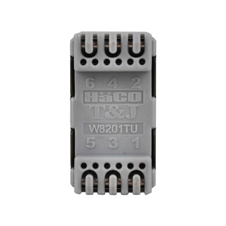 เต้ารับโทรศัพท์ HACO TJ-W8201TU-ST สี MATT BLACK_3