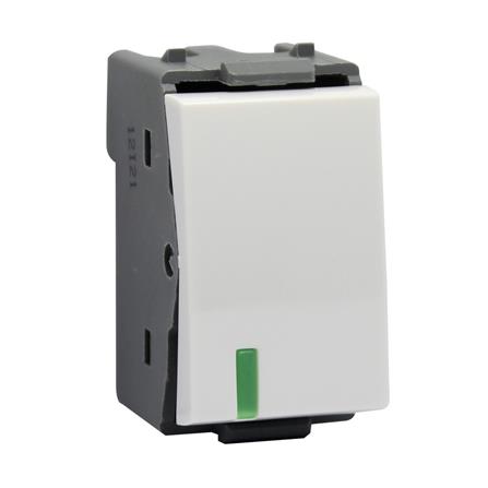 สวิตช์ 1 ทาง HACO W2711 ขนาด 1 ช่อง สีขาว