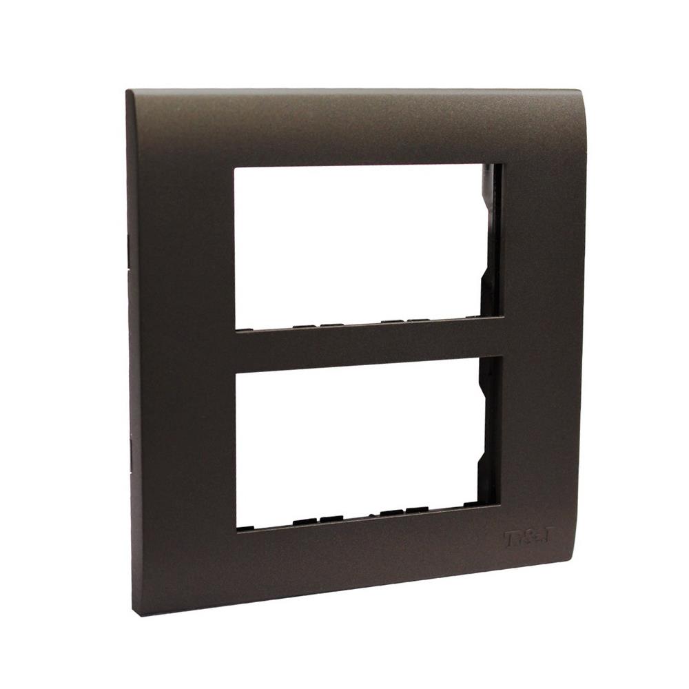 หน้ากาก 6 ช่อง HACO W1106-ST สีแม็ทแบล็ค