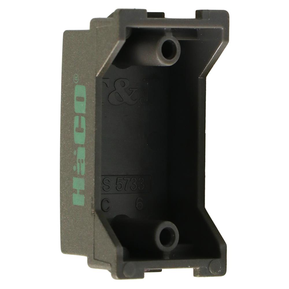 แผ่นปิดช่องว่าง 1 ช่อง HACO TJ-W1140-ST สีดำ